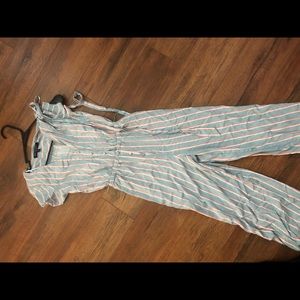 Light blue and pink jumpsuit/romper